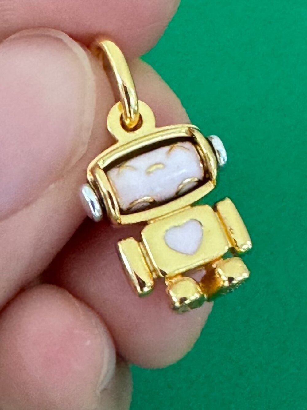 Authentic Pandora Spinnable Face Robot Dangle Charm